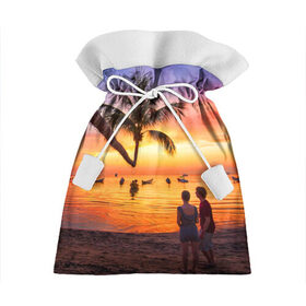 Подарочный 3D мешок с принтом Таиланд в Новосибирске, 100% полиэстер | Размер: 29*39 см | Тематика изображения на принте: beach | clouds | love | palm tree | people | sea | sky | sunset | thailand | tourism | закат | любовь | люди | море | небо | облака | пальма | пляж | таиланд | туризм