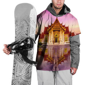 Накидка на куртку 3D с принтом Таиланд в Новосибирске, 100% полиэстер |  | Тематика изображения на принте: landmark | reflection | temple | thailand | tourism | water | вода | достопримечательность | отражение | таиланд | туризм | храм