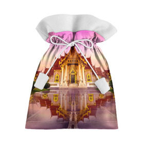 Подарочный 3D мешок с принтом Таиланд в Новосибирске, 100% полиэстер | Размер: 29*39 см | landmark | reflection | temple | thailand | tourism | water | вода | достопримечательность | отражение | таиланд | туризм | храм