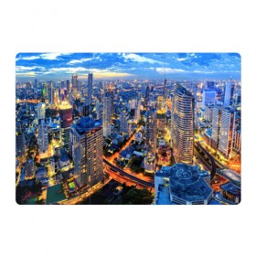 Магнитный плакат 3Х2 с принтом Таиланд в Новосибирске, Полимерный материал с магнитным слоем | 6 деталей размером 9*9 см | architecture | bangkok | city | lights | night | sky | skyscrapers | sunset | thailand | архитектура | бангкок | город | закат | небо | ночь | огни | таиланд
