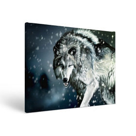 Холст прямоугольный с принтом Волк в Новосибирске, 100% ПВХ |  | animal | art | night | painting | predator | snow | view | winter | wolf | взгляд | волк | животное | зима | искусство | картина | ночь | снег | хищник