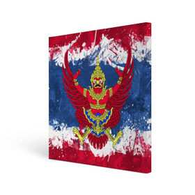 Холст квадратный с принтом Таиланд в Новосибирске, 100% ПВХ |  | Тематика изображения на принте: flag | garuda | thailand | гаруда | таиланд | флаг