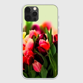 Чехол для iPhone 12 Pro Max с принтом Букет тюльпанов в Новосибирске, Силикон |  | Тематика изображения на принте: flower | весна | цветочки | цветы