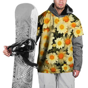 Накидка на куртку 3D с принтом Жёлтые цветочки в Новосибирске, 100% полиэстер |  | Тематика изображения на принте: flower | лето | полевой цветок | цветочки | цветы