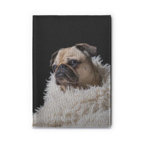 Обложка для автодокументов с принтом Мопс в Новосибирске, натуральная кожа |  размер 19,9*13 см; внутри 4 больших “конверта” для документов и один маленький отдел — туда идеально встанут права | Тематика изображения на принте: бульдог | мопс | мопсик | мопсы | пес | песик | песики | собака | собаки | собачка