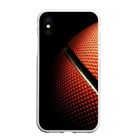 Чехол для iPhone XS Max матовый с принтом Баскетбольный мяч в Новосибирске, Силикон | Область печати: задняя сторона чехла, без боковых панелей | Тематика изображения на принте: баскетбол | мяч | оранжевый | спорт | стритбол