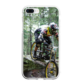 Чехол для iPhone 7Plus/8 Plus матовый с принтом Велоспорт гонка в Новосибирске, Силикон | Область печати: задняя сторона чехла, без боковых панелей | Тематика изображения на принте: велик | велосипед | гонка | горы | деревья | железный конь | колесо | лес | лисапед | природа | ровер | спорт | спортсмен | стальной конь | тандем | трицикл | шлем