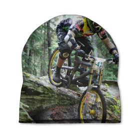 Шапка 3D с принтом Велоспорт гонка в Новосибирске, 100% полиэстер | универсальный размер, печать по всей поверхности изделия | Тематика изображения на принте: велик | велосипед | гонка | горы | деревья | железный конь | колесо | лес | лисапед | природа | ровер | спорт | спортсмен | стальной конь | тандем | трицикл | шлем