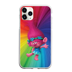 Чехол для iPhone 11 Pro матовый с принтом Розочка тролли в Новосибирске, Силикон |  | trolls | детям | мультик | мультики | мультфильм | мультфильмы | радуга | разноцветные | разные цвета | розочка | тролли | тролль | цветные