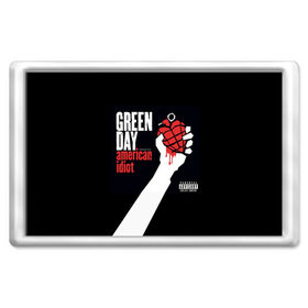 Магнит 45*70 с принтом Green Day 3 в Новосибирске, Пластик | Размер: 78*52 мм; Размер печати: 70*45 | Тематика изображения на принте: american idiot | green day | грин дей | грин дэй