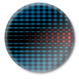 Значок с принтом focal spot в Новосибирске,  металл | круглая форма, металлическая застежка в виде булавки | Тематика изображения на принте: dot | pattern | point | абстракция | точки | узоры