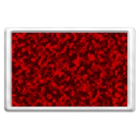 Магнит 45*70 с принтом Красный камуфляж в Новосибирске, Пластик | Размер: 78*52 мм; Размер печати: 70*45 | милитари