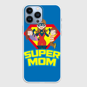 Чехол для iPhone 13 Pro Max с принтом Супермама в Новосибирске,  |  | мама