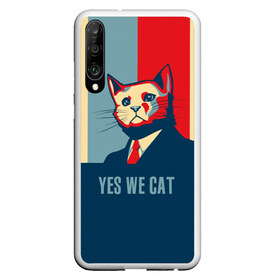 Чехол для Honor P30 с принтом Yes we CAT в Новосибирске, Силикон | Область печати: задняя сторона чехла, без боковых панелей | cat | kitty | животные | киса | кот | котенок | котэ | кошка