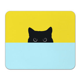 Коврик прямоугольный с принтом Moon в Новосибирске, натуральный каучук | размер 230 х 185 мм; запечатка лицевой стороны | 3d | cat | kitty | животные | иллюстрация | киса | кот | кот спрятался | котенок | котэ | кошка | минимализм | рисунок | цифровое искусство