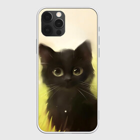 Чехол для iPhone 12 Pro Max с принтом Котик в Новосибирске, Силикон |  | Тематика изображения на принте: cat | kitty | животные | киса | кот | котенок | котэ | кошка