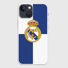 Чехол для iPhone 13 mini с принтом Real Madrid №1 в Новосибирске,  |  | fc | fcb | lfp | real madrid | болельщикам | испания | испанская премьер лига | испанский | мадрид | реал | реал мадрид | футбольный клуб