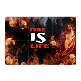 Магнитный плакат 3Х2 с принтом Fire is life (Огонь это жизнь) в Новосибирске, Полимерный материал с магнитным слоем | 6 деталей размером 9*9 см | fire | is | life | алфавит | английский | большие | буквы | горит | жар | клевая | надпись | огонь | огонь это жизнь | пламя | пожар | полымя | прикольная | пыл | свет | слово | цитата