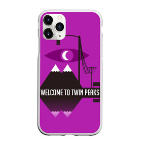 Чехол для iPhone 11 Pro матовый с принтом Welcome в Новосибирске, Силикон |  | 3d | tv series | twin peaks | сериал | твин пикс