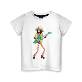 Детская футболка хлопок с принтом Брук в Новосибирске, 100% хлопок | круглый вырез горловины, полуприлегающий силуэт, длина до линии бедер | anime | brook | one | piece | ван | луффи | музыка | пираты | пис | скелет