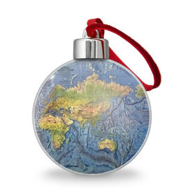 Ёлочный шар с принтом Карта в Новосибирске, Пластик | Диаметр: 77 мм | география | земля | мир