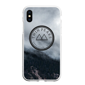 Чехол для iPhone XS Max матовый с принтом Twin Peaks в Новосибирске, Силикон | Область печати: задняя сторона чехла, без боковых панелей | twin peaks | дэвид линч | лес | лора палмер | сова | твин пикс | туман