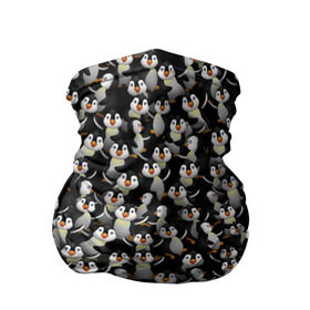 Бандана-труба 3D с принтом Дурацкие пингвины в Новосибирске, 100% полиэстер, ткань с особыми свойствами — Activecool | плотность 150‒180 г/м2; хорошо тянется, но сохраняет форму | Тематика изображения на принте: антарктида | антарктика | пингвин | полюс | полярник | птенец | птицы | толпа