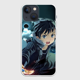 Чехол для iPhone 13 mini с принтом Kirito агрессивный в Новосибирске,  |  | anime | kirito | sao | sword art online | аниме | кирито | мастера меча онлайн