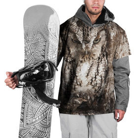 Накидка на куртку 3D с принтом Камуфляж сова в Новосибирске, 100% полиэстер |  | Тематика изображения на принте: дерево | пернатая | птица | филин