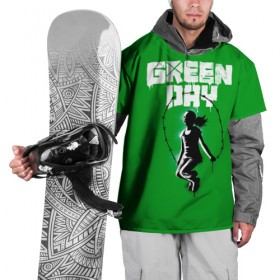 Накидка на куртку 3D с принтом Green Day в Новосибирске, 100% полиэстер |  | Тематика изображения на принте: american idiot | green day | грин дей | грин дэй