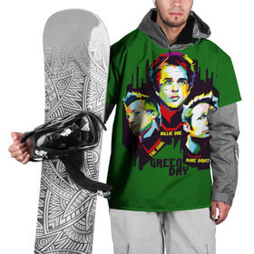 Накидка на куртку 3D с принтом Green Day в Новосибирске, 100% полиэстер |  | Тематика изображения на принте: american idiot | green day | грин дей | грин дэй