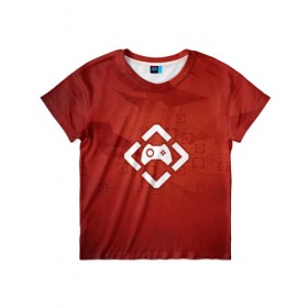 Детская футболка 3D с принтом Геймер в Новосибирске, 100% гипоаллергенный полиэфир | прямой крой, круглый вырез горловины, длина до линии бедер, чуть спущенное плечо, ткань немного тянется | gamer