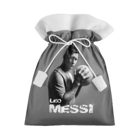 Подарочный 3D мешок с принтом Leo Messi в Новосибирске, 100% полиэстер | Размер: 29*39 см | Тематика изображения на принте: barcelona | spanish | аргентина | барселона | испания | лео | месси | мяч | футбол | футболист