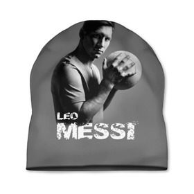 Шапка 3D с принтом Leo Messi в Новосибирске, 100% полиэстер | универсальный размер, печать по всей поверхности изделия | barcelona | spanish | аргентина | барселона | испания | лео | месси | мяч | футбол | футболист