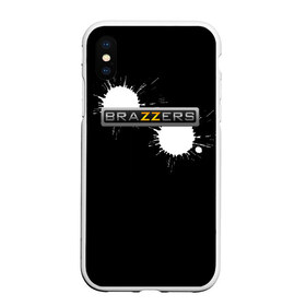 Чехол для iPhone XS Max матовый с принтом Brazzers в Новосибирске, Силикон | Область печати: задняя сторона чехла, без боковых панелей | Тематика изображения на принте: 3d | brazzers | new | vip | браззерс | новые | популярные | прикольные | тренд | хит