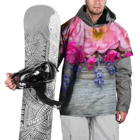Накидка на куртку 3D с принтом Весенний аромат в Новосибирске, 100% полиэстер |  | желтый | красный | любовь | новинки | подарок | розы | сердце | текстура | тюльпаны | цветы