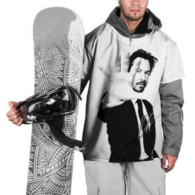 Накидка на куртку 3D с принтом Киану Ривз в Новосибирске, 100% полиэстер |  | john | keanu | matrix | reeves | wick | матрица