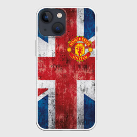 Чехол для iPhone 13 mini с принтом Красные дьяволы в Новосибирске,  |  | 3d | british | manchester united | mu | new | англия | великобритания | игра | красные дьяволы | лондон | манчестер | манчестер юнайтед | мю | новые | популярные | прикольные | флаг британии | футбол