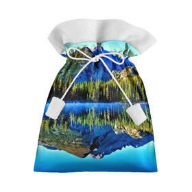 Подарочный 3D мешок с принтом Switzerland в Новосибирске, 100% полиэстер | Размер: 29*39 см | kander valley | switzerland | вечер | вода | горы | деревья | зима | лес | огни | озеро | парк | подсветка | снег | швейцария
