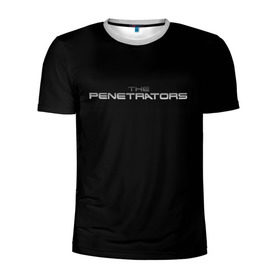 Мужская футболка 3D спортивная с принтом The penetrators в Новосибирске, 100% полиэстер с улучшенными характеристиками | приталенный силуэт, круглая горловина, широкие плечи, сужается к линии бедра | penetrators | the penetrators | пенетраторы