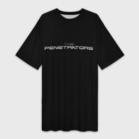 Платье-футболка 3D с принтом The penetrators в Новосибирске,  |  | penetrators | the penetrators | пенетраторы