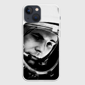 Чехол для iPhone 13 mini с принтом Юрий Гагарин в Новосибирске,  |  | первый космонавт