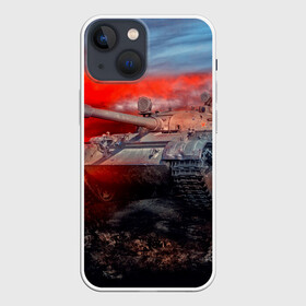 Чехол для iPhone 13 mini с принтом Tank в Новосибирске,  |  | 3d | 9 мая | война | огонь | победа | танк | танкист | техника