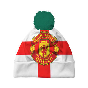 Шапка 3D c помпоном с принтом Manchester united в Новосибирске, 100% полиэстер | универсальный размер, печать по всей поверхности изделия | 3д | fc | manchester united | mu | англия | британия | игра | канониры | красные дьяволы | лондон | манчестер | мю | флаг | флаг британии | футбол | эмблема