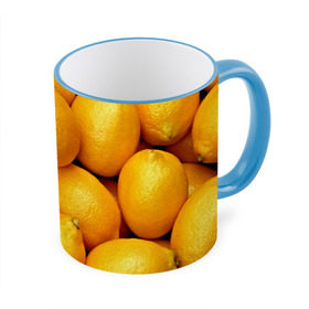 Кружка 3D с принтом Лимончики в Новосибирске, керамика | ёмкость 330 мл | 3d | витамин | еда | желтый | лето | лимон | много | пища | прикольные | сочные | фрукты | цитрус | яркие