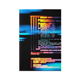 Обложка для паспорта матовая кожа с принтом Programming в Новосибирске, натуральная матовая кожа | размер 19,3 х 13,7 см; прозрачные пластиковые крепления | Тематика изображения на принте: 3d | codding | coding | computer | programing | админам | информатика | программа | программистам | программный код