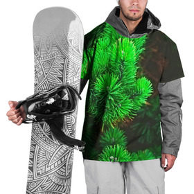 Накидка на куртку 3D с принтом Зелёная ель в Новосибирске, 100% полиэстер |  | Тематика изображения на принте: 3d | ёлка | ель | зелёный | лес | новый год | праздник | природа | текстура | фон