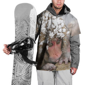 Накидка на куртку 3D с принтом Обезьянка и зима в Новосибирске, 100% полиэстер |  | бабуин | гамадрил | гиббон | горилла | гуманоид | дарвин | животное | зоопарк | кинг конг | мартышка | маугли | обезьяна | орангутанг | предок | примат | рожа | хомо сапиенс | шимпанзе