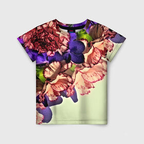 Детская футболка 3D с принтом Орхидеи в Новосибирске, 100% гипоаллергенный полиэфир | прямой крой, круглый вырез горловины, длина до линии бедер, чуть спущенное плечо, ткань немного тянется | 3d | flower | весна | другие | красивые цветы | красные | лето | поле | полевой цветок | прикольные | природа | текстуры | цветочки | цветы