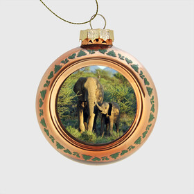 Стеклянный ёлочный шар с принтом Слониха и слоненок в природе в Новосибирске, Стекло | Диаметр: 80 мм | африка | африканский | бивни | большой | гигант джунгли | зоопарк | индийский | индия | лесной великан | мамонт | огромный | саванна | сафари | серый | слон | слоненок | слониха | стадо | уши | хобот